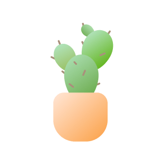 Illustrated succulent